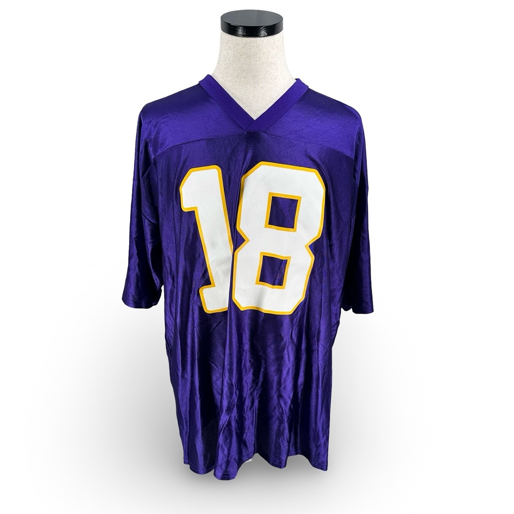 NFL Team Apparel Minnesota Vikings Sidney Rice 18 Jersey Purple Mens 2XL XXL